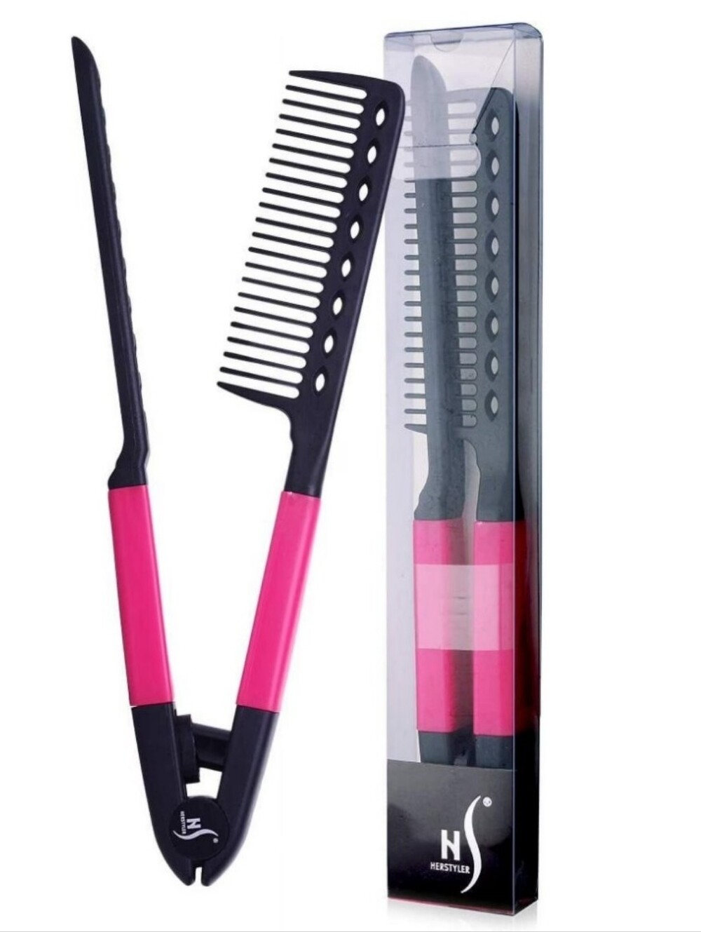Herstyler Professional Series Straightening Tool - Pink & Black